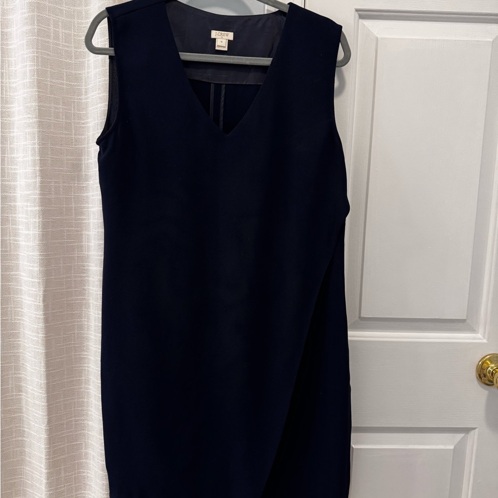 Elegant Navy Sleeveless Dress